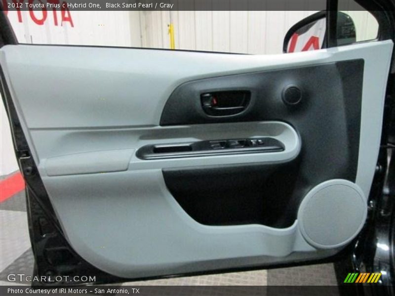 Black Sand Pearl / Gray 2012 Toyota Prius c Hybrid One