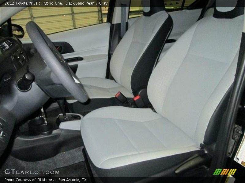 Black Sand Pearl / Gray 2012 Toyota Prius c Hybrid One