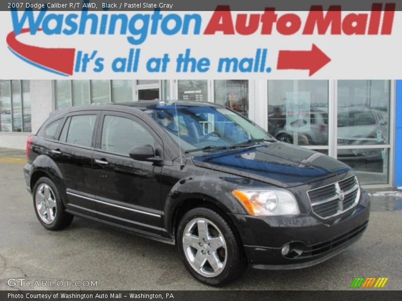 Black / Pastel Slate Gray 2007 Dodge Caliber R/T AWD