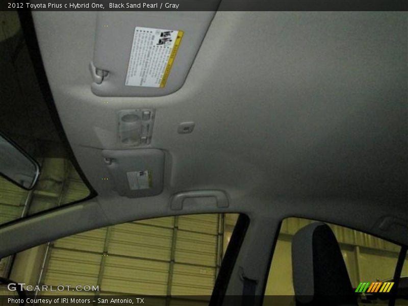 Black Sand Pearl / Gray 2012 Toyota Prius c Hybrid One
