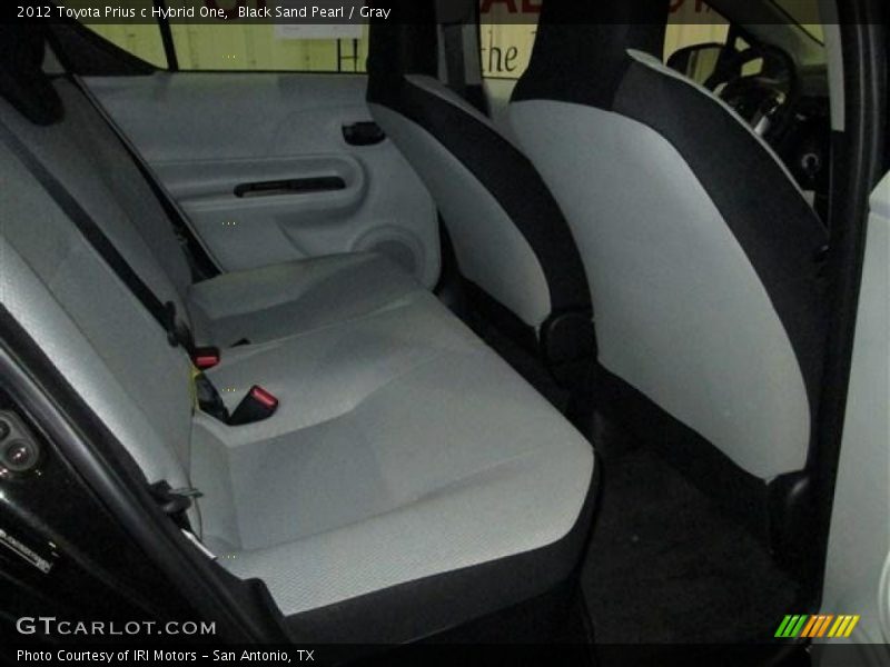 Black Sand Pearl / Gray 2012 Toyota Prius c Hybrid One