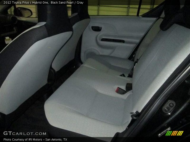 Black Sand Pearl / Gray 2012 Toyota Prius c Hybrid One