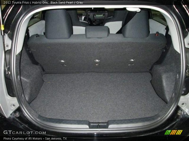 Black Sand Pearl / Gray 2012 Toyota Prius c Hybrid One
