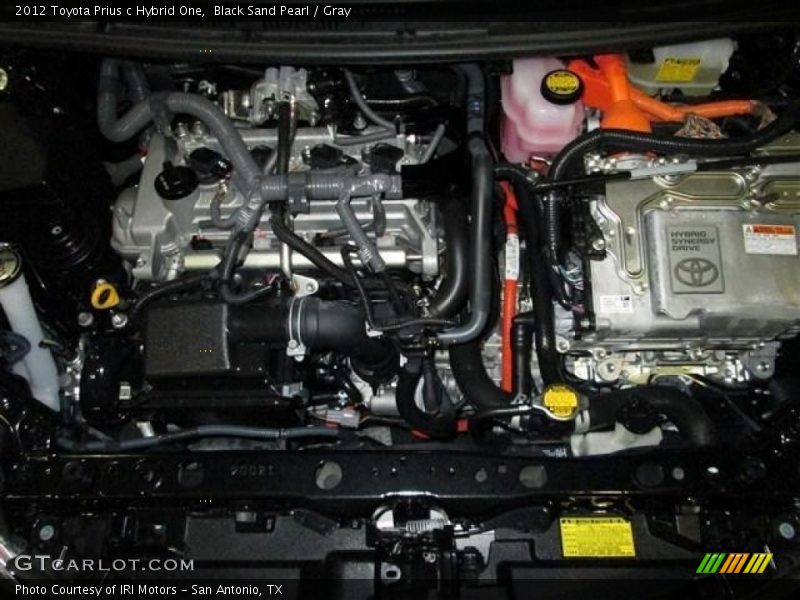 Black Sand Pearl / Gray 2012 Toyota Prius c Hybrid One