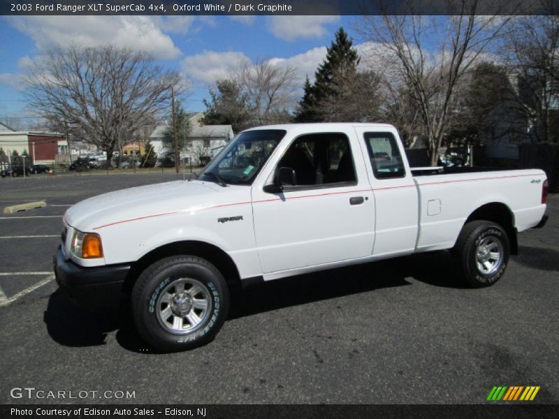 Oxford White / Dark Graphite 2003 Ford Ranger XLT SuperCab 4x4