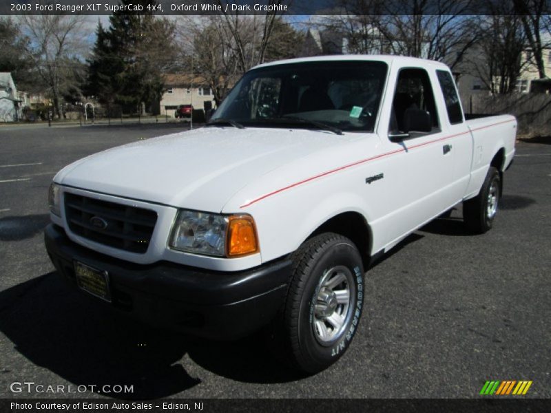 Oxford White / Dark Graphite 2003 Ford Ranger XLT SuperCab 4x4