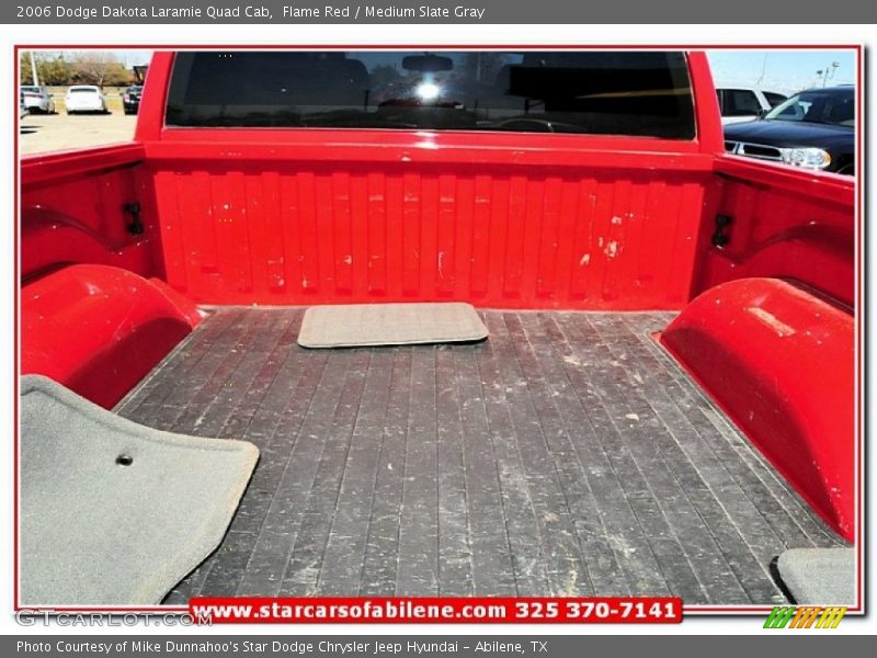 Flame Red / Medium Slate Gray 2006 Dodge Dakota Laramie Quad Cab