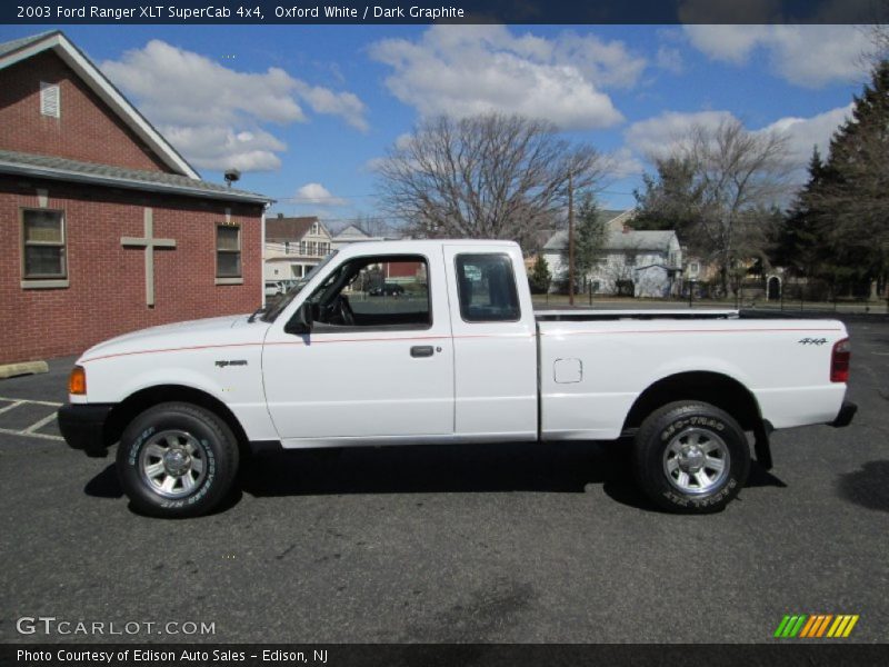 Oxford White / Dark Graphite 2003 Ford Ranger XLT SuperCab 4x4