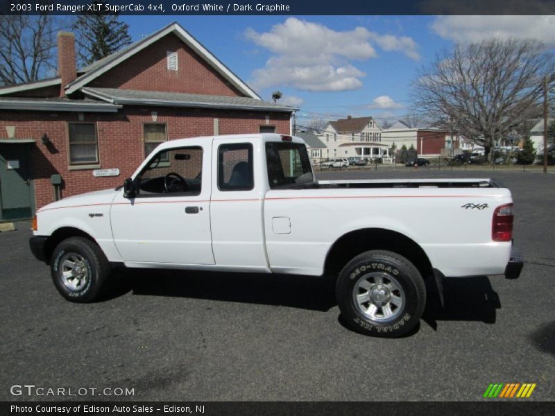 Oxford White / Dark Graphite 2003 Ford Ranger XLT SuperCab 4x4