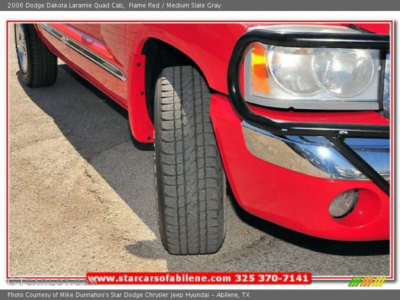 Flame Red / Medium Slate Gray 2006 Dodge Dakota Laramie Quad Cab
