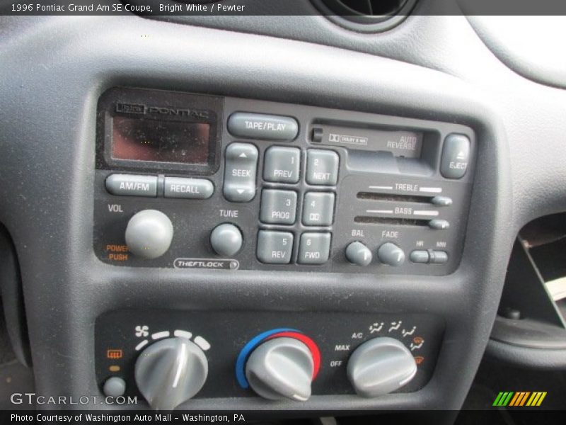 Controls of 1996 Grand Am SE Coupe