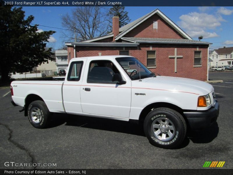 Oxford White / Dark Graphite 2003 Ford Ranger XLT SuperCab 4x4
