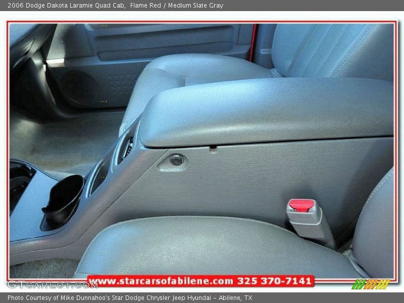 Flame Red / Medium Slate Gray 2006 Dodge Dakota Laramie Quad Cab