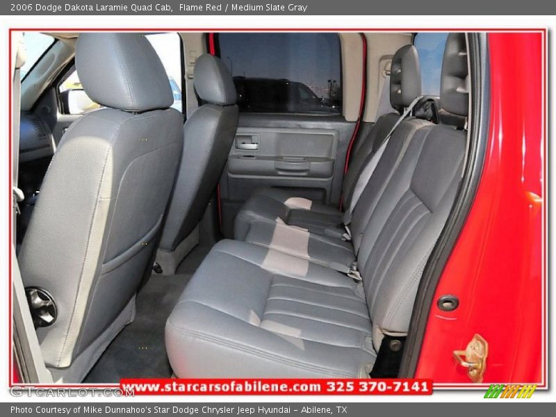 Flame Red / Medium Slate Gray 2006 Dodge Dakota Laramie Quad Cab