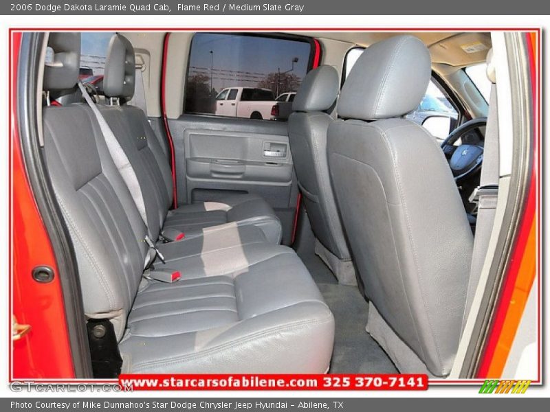 Flame Red / Medium Slate Gray 2006 Dodge Dakota Laramie Quad Cab