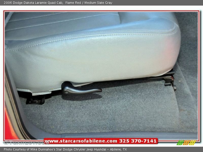 Flame Red / Medium Slate Gray 2006 Dodge Dakota Laramie Quad Cab