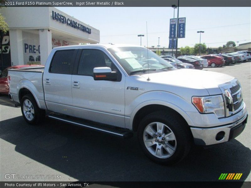 Ingot Silver Metallic / Black 2011 Ford F150 Platinum SuperCrew