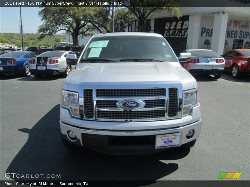 Ingot Silver Metallic / Black 2011 Ford F150 Platinum SuperCrew