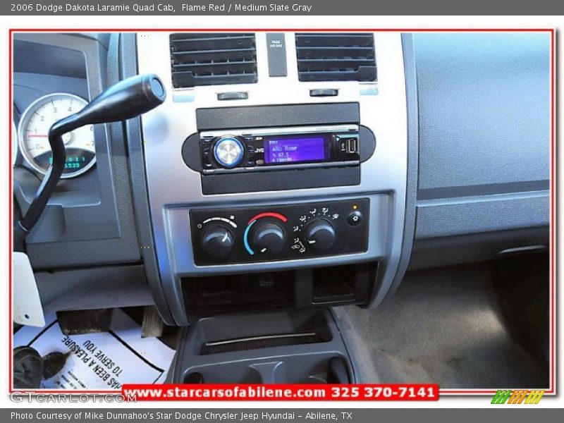 Flame Red / Medium Slate Gray 2006 Dodge Dakota Laramie Quad Cab