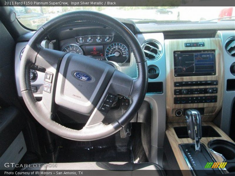 Ingot Silver Metallic / Black 2011 Ford F150 Platinum SuperCrew