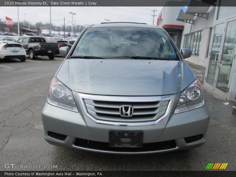 Slate Green Metallic / Gray 2010 Honda Odyssey EX