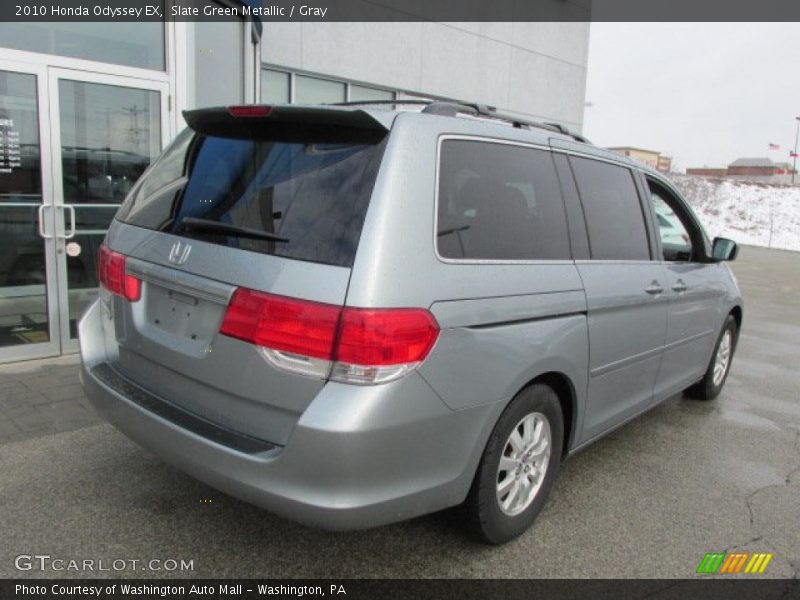 Slate Green Metallic / Gray 2010 Honda Odyssey EX