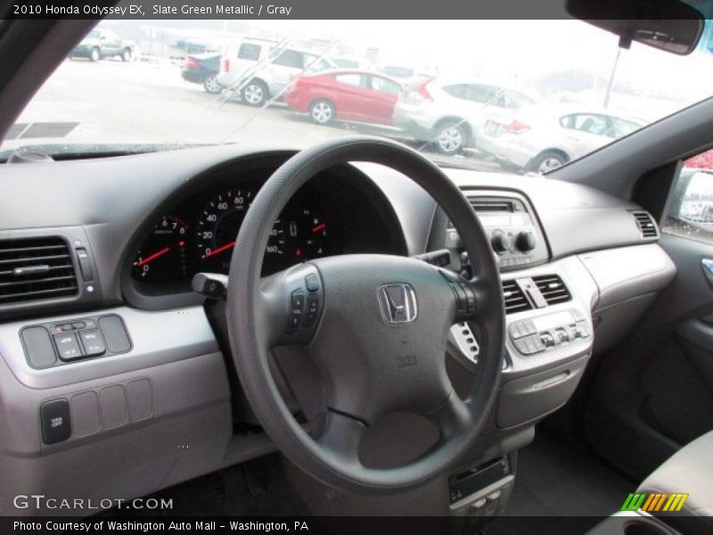 Slate Green Metallic / Gray 2010 Honda Odyssey EX