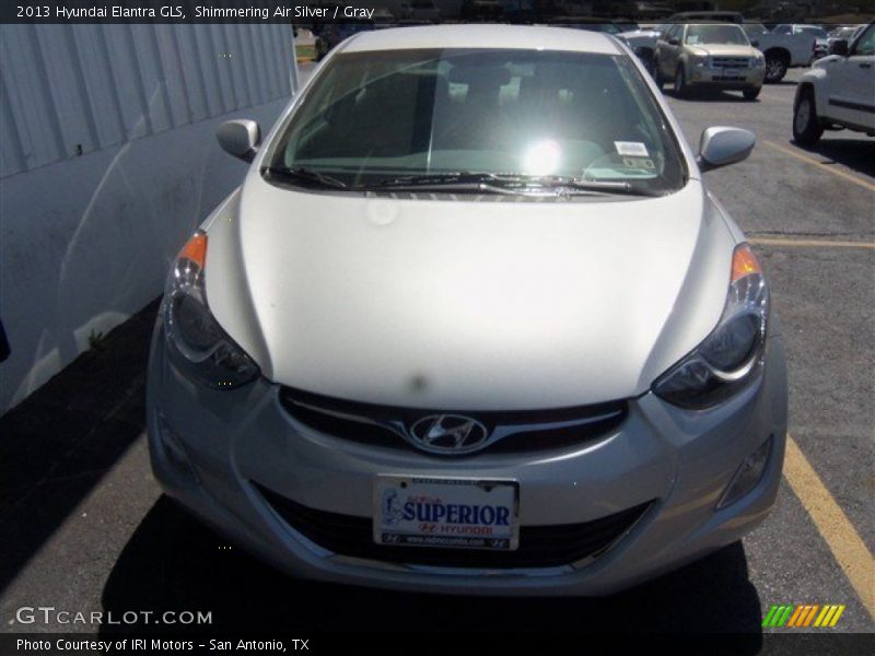 Shimmering Air Silver / Gray 2013 Hyundai Elantra GLS