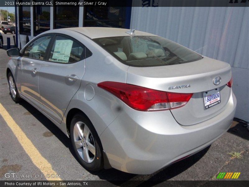 Shimmering Air Silver / Gray 2013 Hyundai Elantra GLS