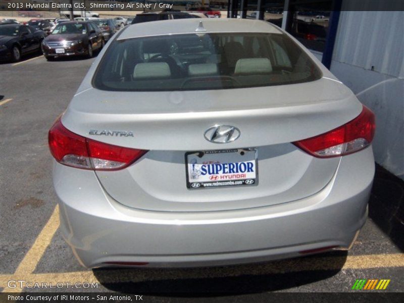 Shimmering Air Silver / Gray 2013 Hyundai Elantra GLS