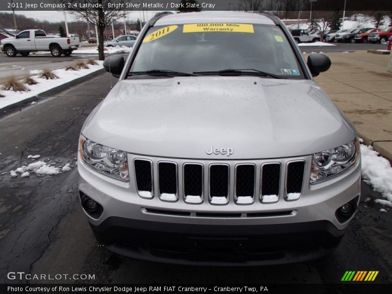 Bright Silver Metallic / Dark Slate Gray 2011 Jeep Compass 2.4 Latitude