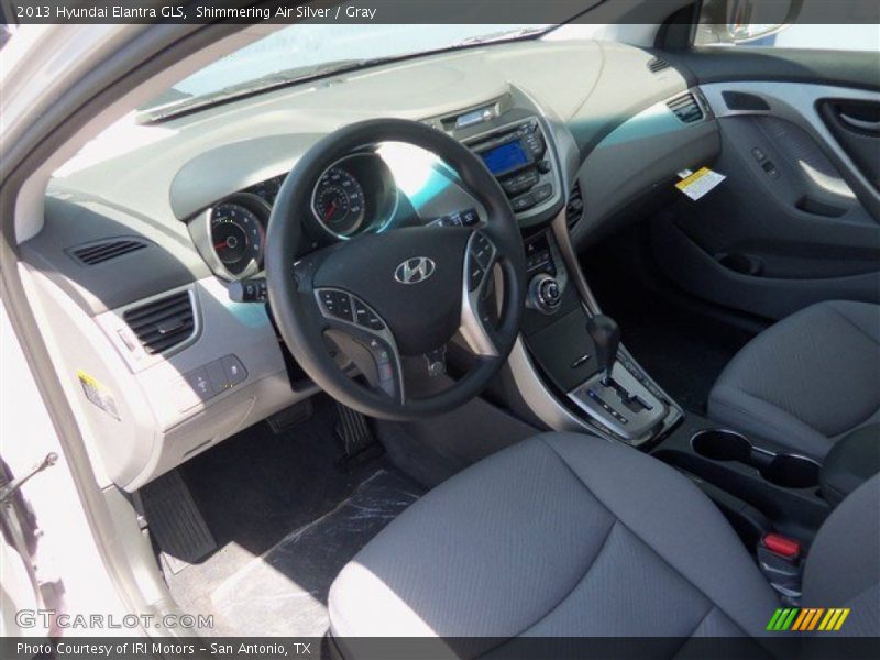 Shimmering Air Silver / Gray 2013 Hyundai Elantra GLS