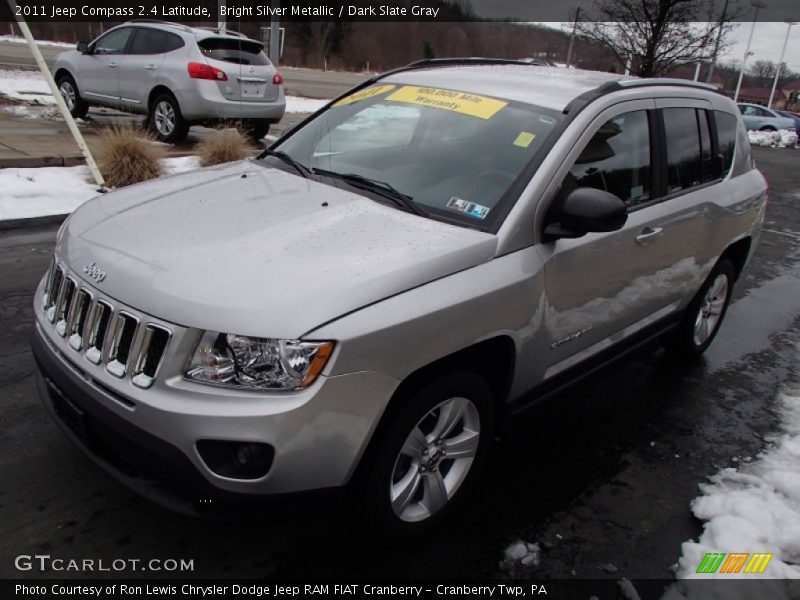 Bright Silver Metallic / Dark Slate Gray 2011 Jeep Compass 2.4 Latitude