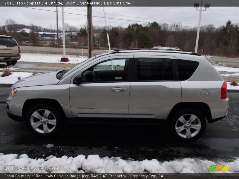 Bright Silver Metallic / Dark Slate Gray 2011 Jeep Compass 2.4 Latitude