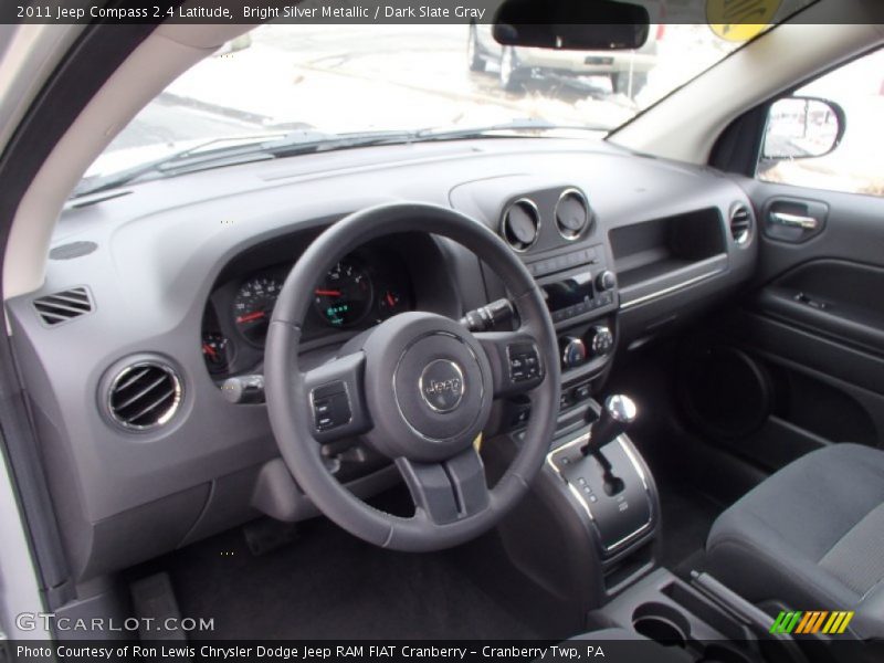 Bright Silver Metallic / Dark Slate Gray 2011 Jeep Compass 2.4 Latitude