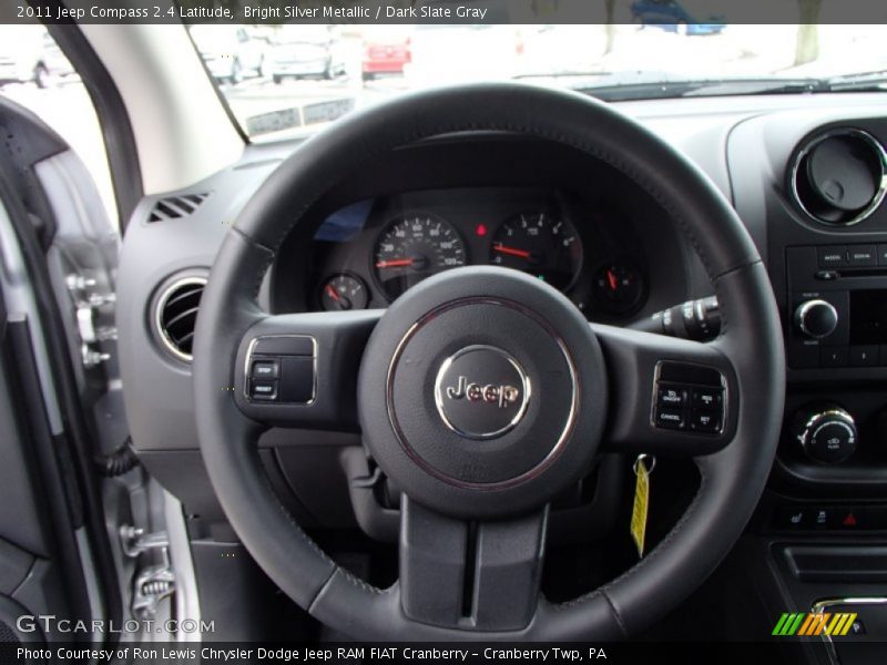 Bright Silver Metallic / Dark Slate Gray 2011 Jeep Compass 2.4 Latitude