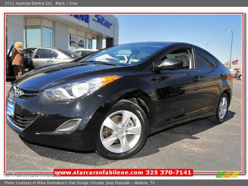 Black / Gray 2011 Hyundai Elantra GLS
