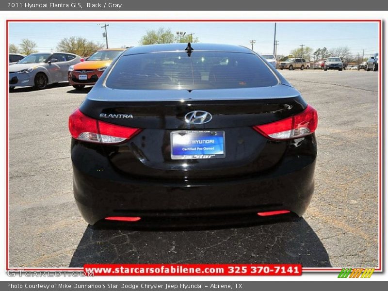 Black / Gray 2011 Hyundai Elantra GLS