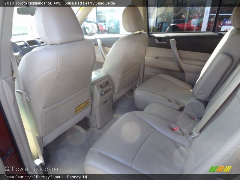 Salsa Red Pearl / Sand Beige 2010 Toyota Highlander SE 4WD