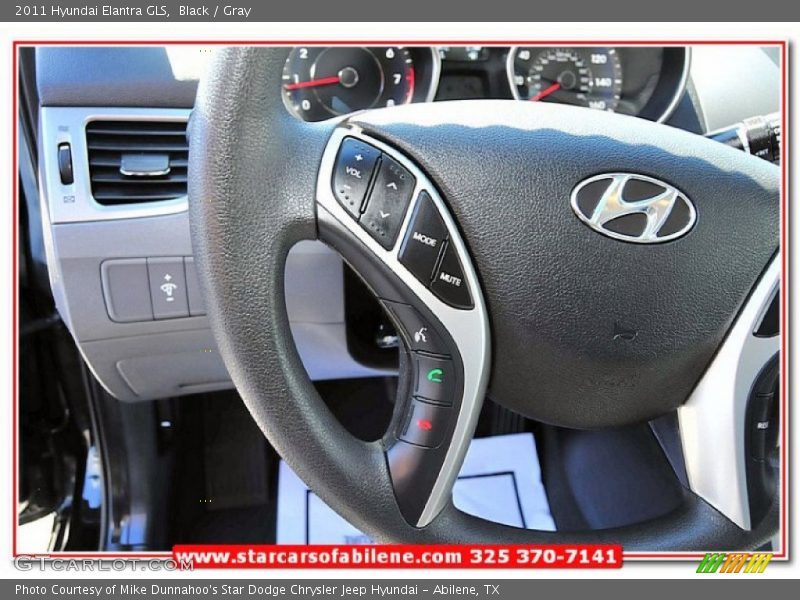 Black / Gray 2011 Hyundai Elantra GLS