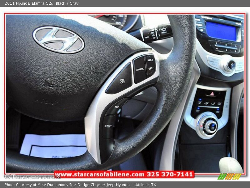 Black / Gray 2011 Hyundai Elantra GLS