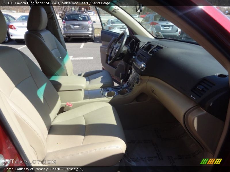 Salsa Red Pearl / Sand Beige 2010 Toyota Highlander SE 4WD