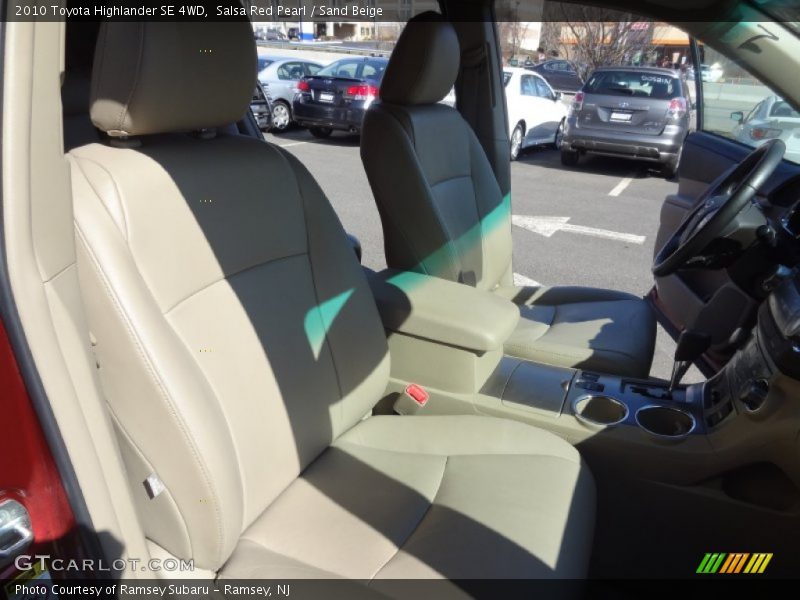 Salsa Red Pearl / Sand Beige 2010 Toyota Highlander SE 4WD