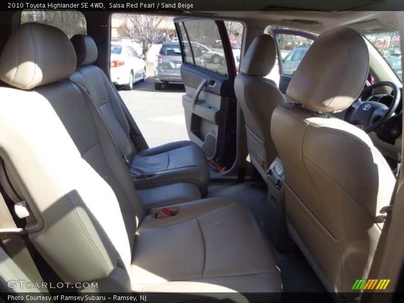 Salsa Red Pearl / Sand Beige 2010 Toyota Highlander SE 4WD