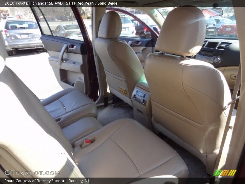 Salsa Red Pearl / Sand Beige 2010 Toyota Highlander SE 4WD