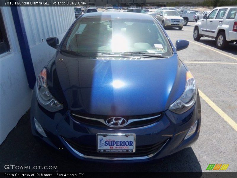 Atlantic Blue / Gray 2013 Hyundai Elantra GLS