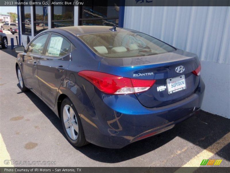 Atlantic Blue / Gray 2013 Hyundai Elantra GLS
