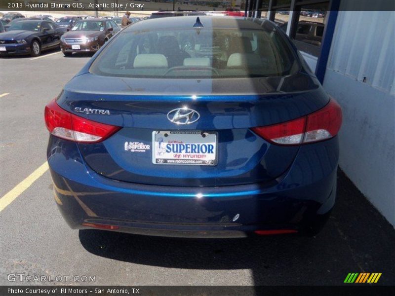 Atlantic Blue / Gray 2013 Hyundai Elantra GLS