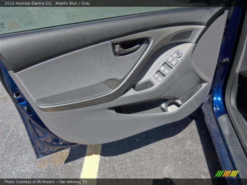 Atlantic Blue / Gray 2013 Hyundai Elantra GLS