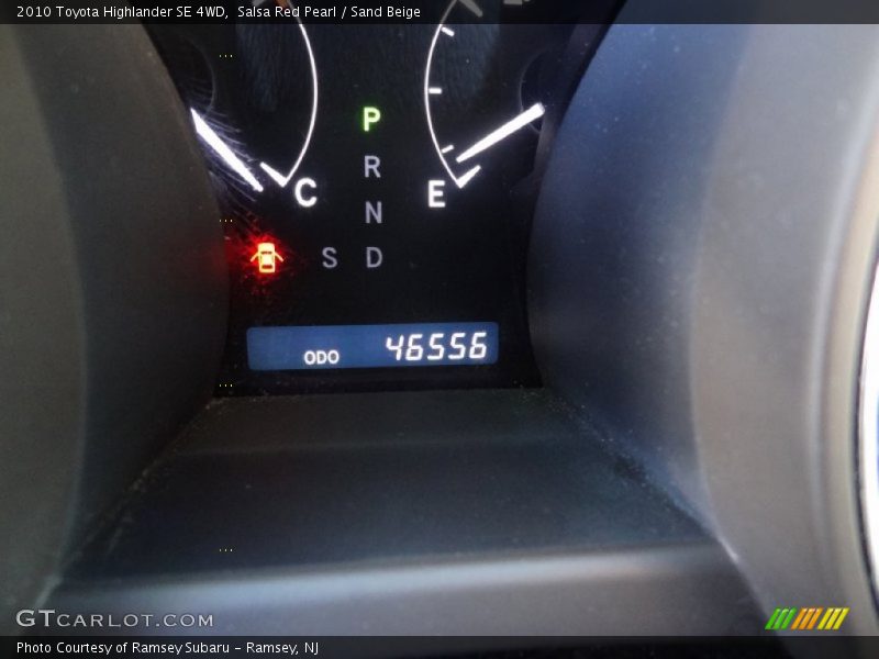 Salsa Red Pearl / Sand Beige 2010 Toyota Highlander SE 4WD
